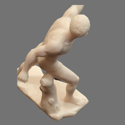 Le Gladiator Borghese Alabaster Sculpture
