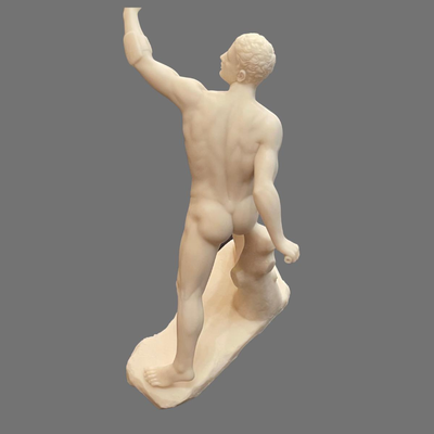 Le Gladiator Borghese Alabaster Sculpture