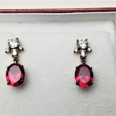 Lot #37  Hollywood Collection 'Vivien Leigh" Pierced Earrings in Original Box