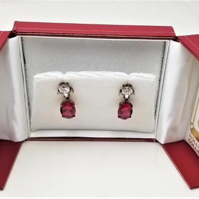 Lot #37  Hollywood Collection 'Vivien Leigh" Pierced Earrings in Original Box