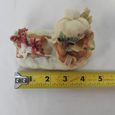 1996 My Blushing Bunnies Figurine Lot, 178640 and 178659, Winter - New, Open Box