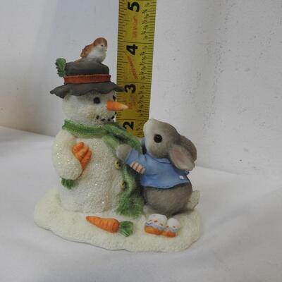 1996 My Blushing Bunnies Figurine Lot, 178640 and 178659, Winter - New, Open Box