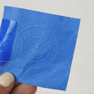 Vintage Oriental Fast Food Corporate Seal Embosser Stamp Handle and Seal