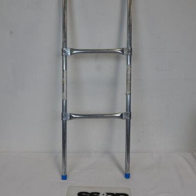 Metal Pool Ladder for Above Ground Pool 40" tall 14" wide, 2 rungs