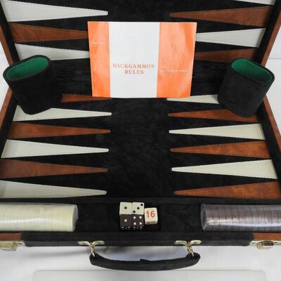 Backgammon Set, Complete, Vintage. Dominoes
