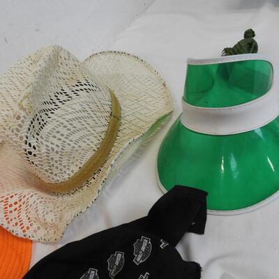 7 Hats & Visors: Yellowstone Trucker Hat, Utah Jazz, Harley Davidson, etc