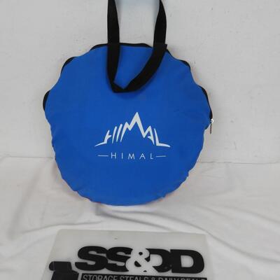 Cornhole Game, Canvas Travel Set with Bag. Red & Blue with Bean Bags & Stakes
