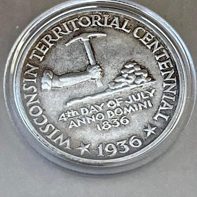 1936 Wisconsin Territorial Coin / half -Uncirculated mint MS64-65