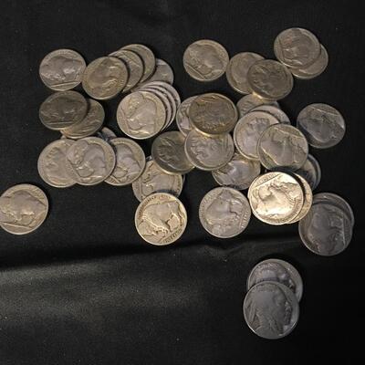 1936 Buffalo nickel group