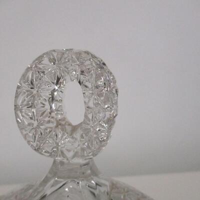 Vintage Bleikristall German Made Crystal Punch Bowl With Lid & 12 Cups