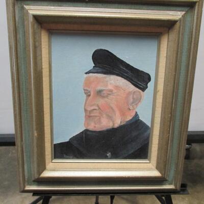 Framed Painted Dutch Sailor "Lars" Volendam Holland