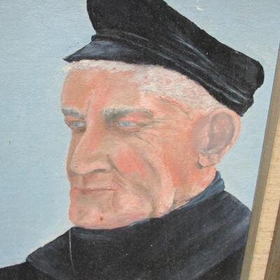 Framed Painted Dutch Sailor "Lars" Volendam Holland