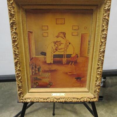 Framed Art "Final Exam" By Artist Russell C. Greaf