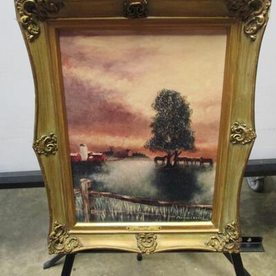 Framed Art "Summertime" By Artist Russel C. Graef