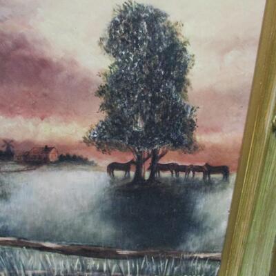 Framed Art "Summertime" By Artist Russel C. Graef