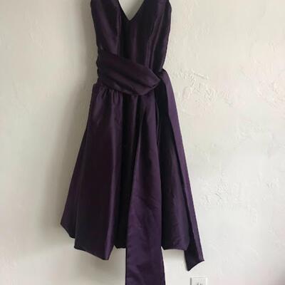 Alfred Angelo Eggplant Dress Size 2