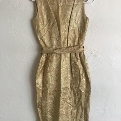 50â€™s Shimmering Sleeveless Wiggle Dress Size 5