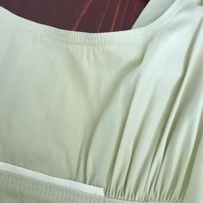 Mint Polyamide Dress, Parachute style, Size 6, French Made
