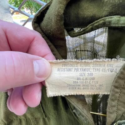 Flight suit MIL-C-81126B (38R) Summer Vietnam Era