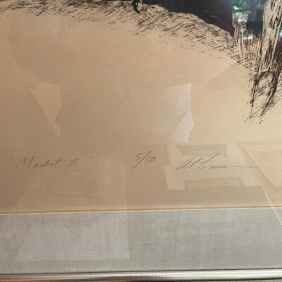 Artwork - Altman "Market II"  5/50 original -signed