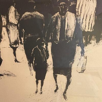 Artwork - Altman "Market II"  5/50 original -signed