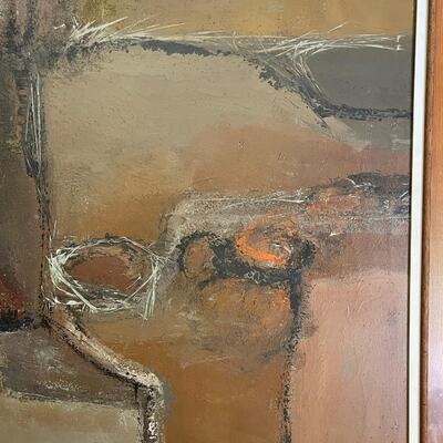 MCM Artwork - Schneider -original oil on canvas 58'