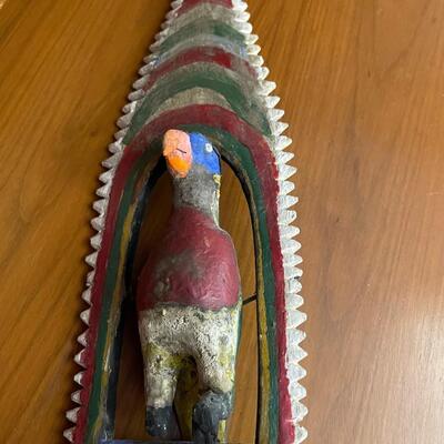 Parrot carving stick