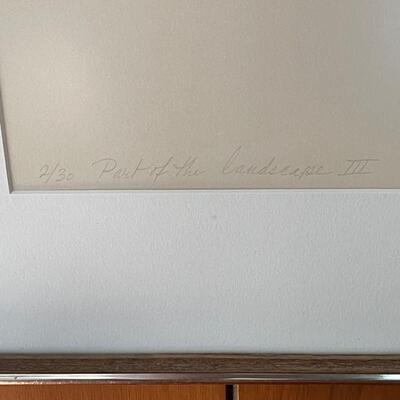 Judith Uehling 2/30 "Part of the Landscape" signed