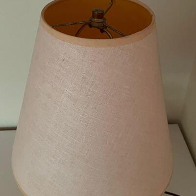 70's round body yellow desk lamp