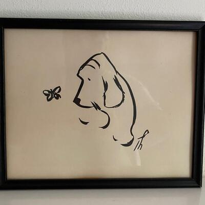 Thought provoking / simplistic "Dog & Butterfly"