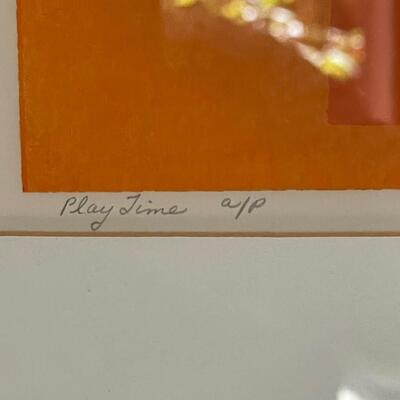 Sylvia Birch Halperin Artist proof "Play time"signed