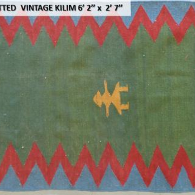 Fine quality,  Persian Hand Knotted Vintage Shiraz Kilims, 3'2" X 2'7"                      
on Perfect Conditions...