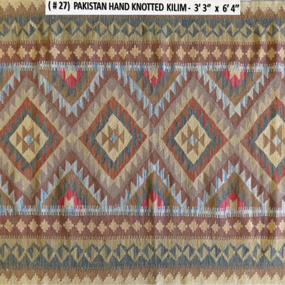 Fine quality, Pakistan Hand Knotted Kilims, 3'3" X 6'4",                              
on Perfect Conditions 
Retail...