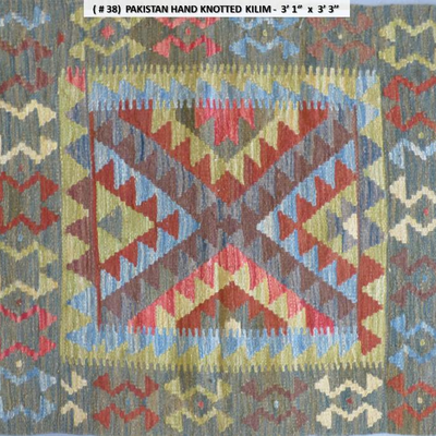 Fine quality, Pakistan Hand Knotted Kilims, 3'3" X 3'1",                              
on Perfect Conditions 
Retail...