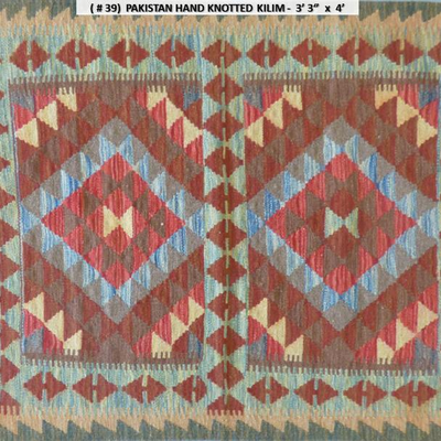 Fine quality, Pakistan Hand Knotted Kilims, 3'4" X 4'                             
on Perfect Conditions 
Retail Price=...