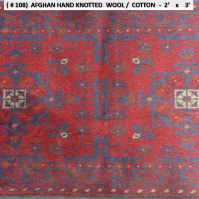 Fine quality,  Afghan Hand Knotted Vintage Rugs, 2' X 3'                         
on Perfect Conditions 
Retail Price= $1900...