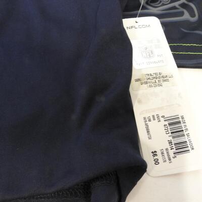 5 Seattle Seahawks Infant Team Shirts, Size 12mo.  Blue/Green & Blue-New W/Tags