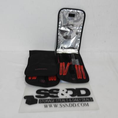 2, Sets  TCP: Hot Hair Tools Cool Carry Bag W/Brush, Clips/Comb-New