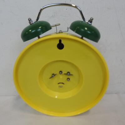 Carrot Top Chairman of the Board Work Sucks Clock, Yellow & Green - New