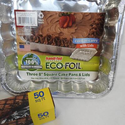 4 pc Kitchen/Cooking: Rapid Ramen Cooker, Hot Dog Cooker, Foil, Foil Pans - New