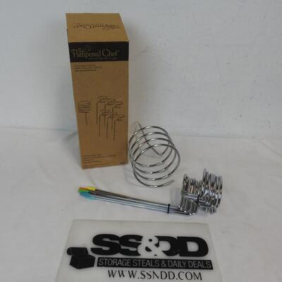 Pampered Chef Outdoor Party Sticks: Set of 1 large & 6 Smaller - New