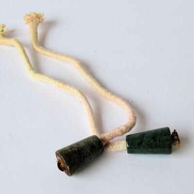 Nice Small State of WI Shaped Stone Trivet and 2 Stone Beads