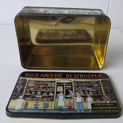Older Larger Belgium Boulangerie Destrooper Butter Biscuit Tin