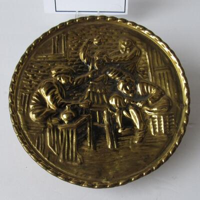 Vintage Brass Wall Pocket, England