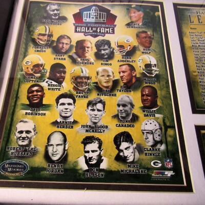 Green Bay Packers Hall of Fame Legends Framed Set