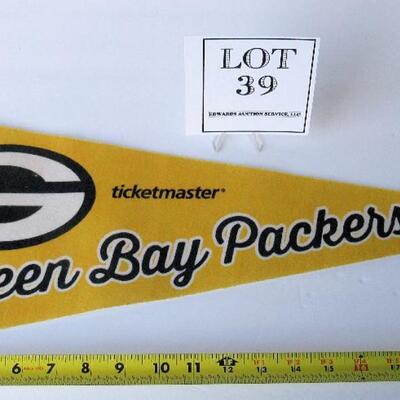 Vintage Green Bay Packers Ticketmaster Pennant