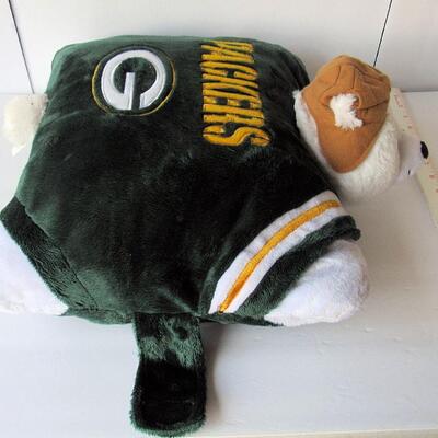 Adorable Cuddly Green Bay Packers Pillow Pals Plush Pillow