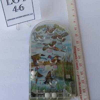 Vintage Marx Tin/Plastic Wing Shot Bagatella Game, Works