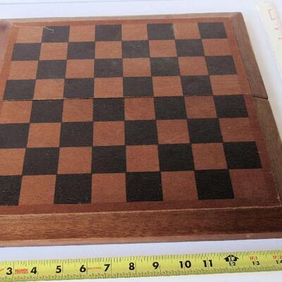 Older Checkers Set & Dice With Cups