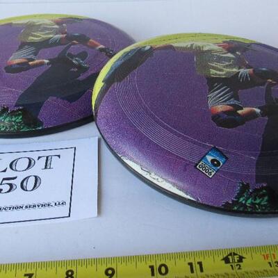 Vintage Mattel Wham-O-Vision Series 0006 Frisbees, 1980s, Rollerblading